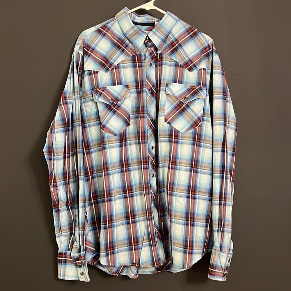 Roper Mens Size XL. blues & reds